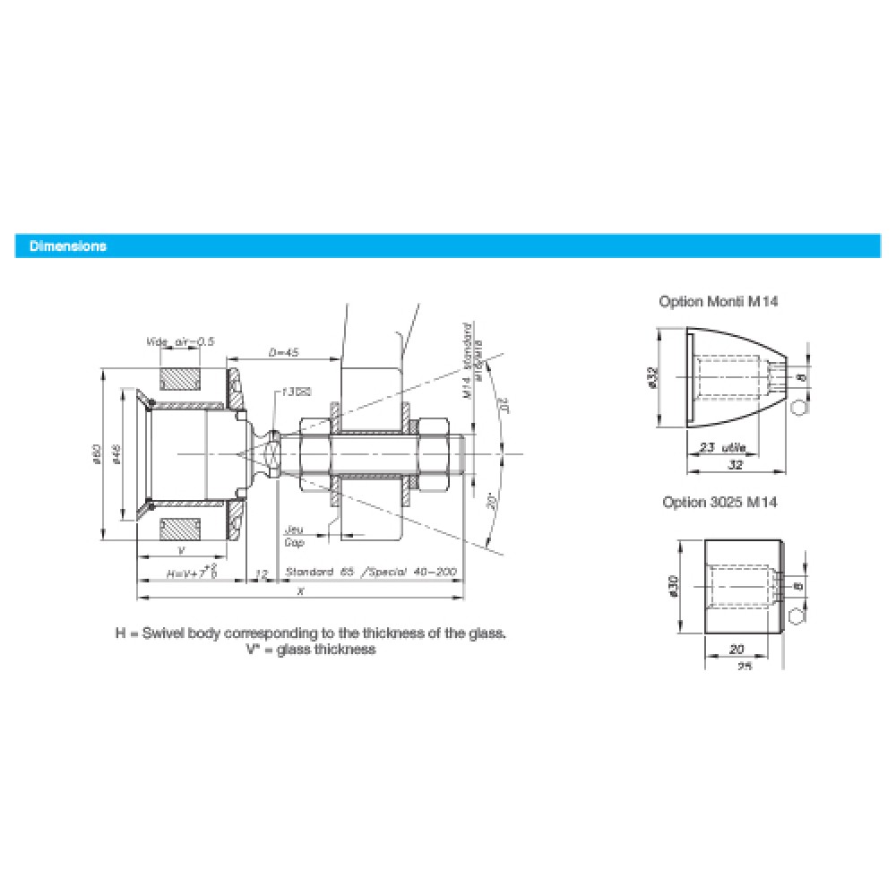 Countersunk Head Articulated Bolt For Insulated Glass Units