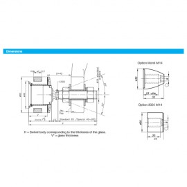 Countersunk Head Articulated Bolt For Insulated Glass Units