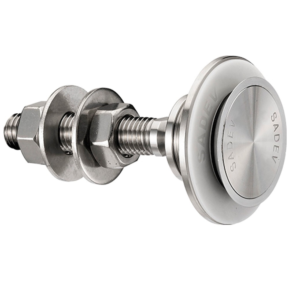 Countersunk Head Articulated Bolt For 15 - 22mm Thick Glass