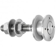 50mm Dia. Flat Head Articulated Bolt For 8 - 15mm Thick Glas