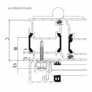 45mm SkyForce Fixing Screw For PVC & Alu With Steel core
