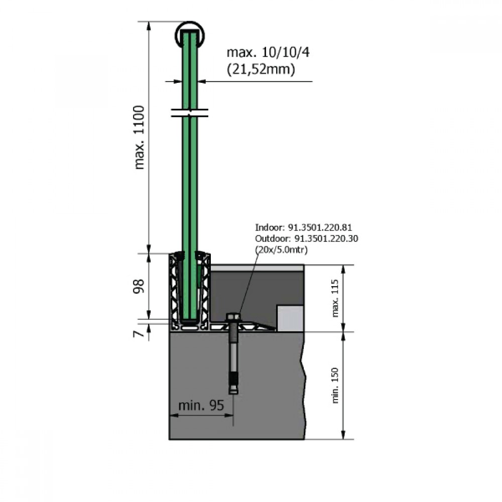 OnLevel 3020 F Type Top Mount Channel - 0.74kN