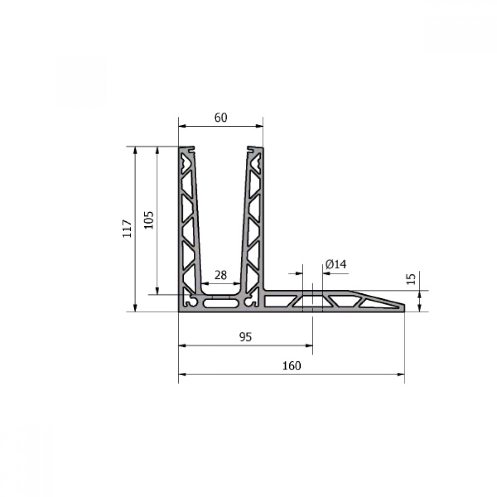 OnLevel 3020 F Type Top Mount Channel - 0.74kN