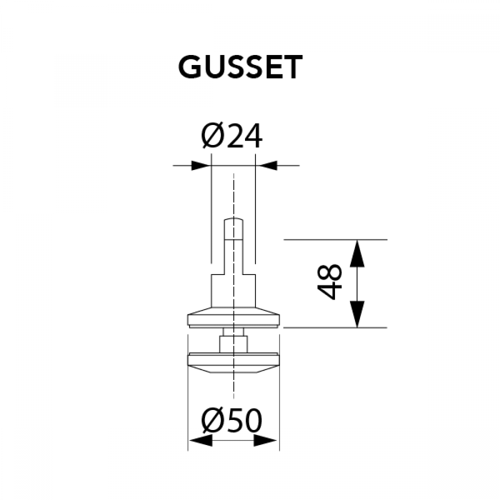 Complete 316 Stainless Steel Canopy Kit for max 13.5mm Glass