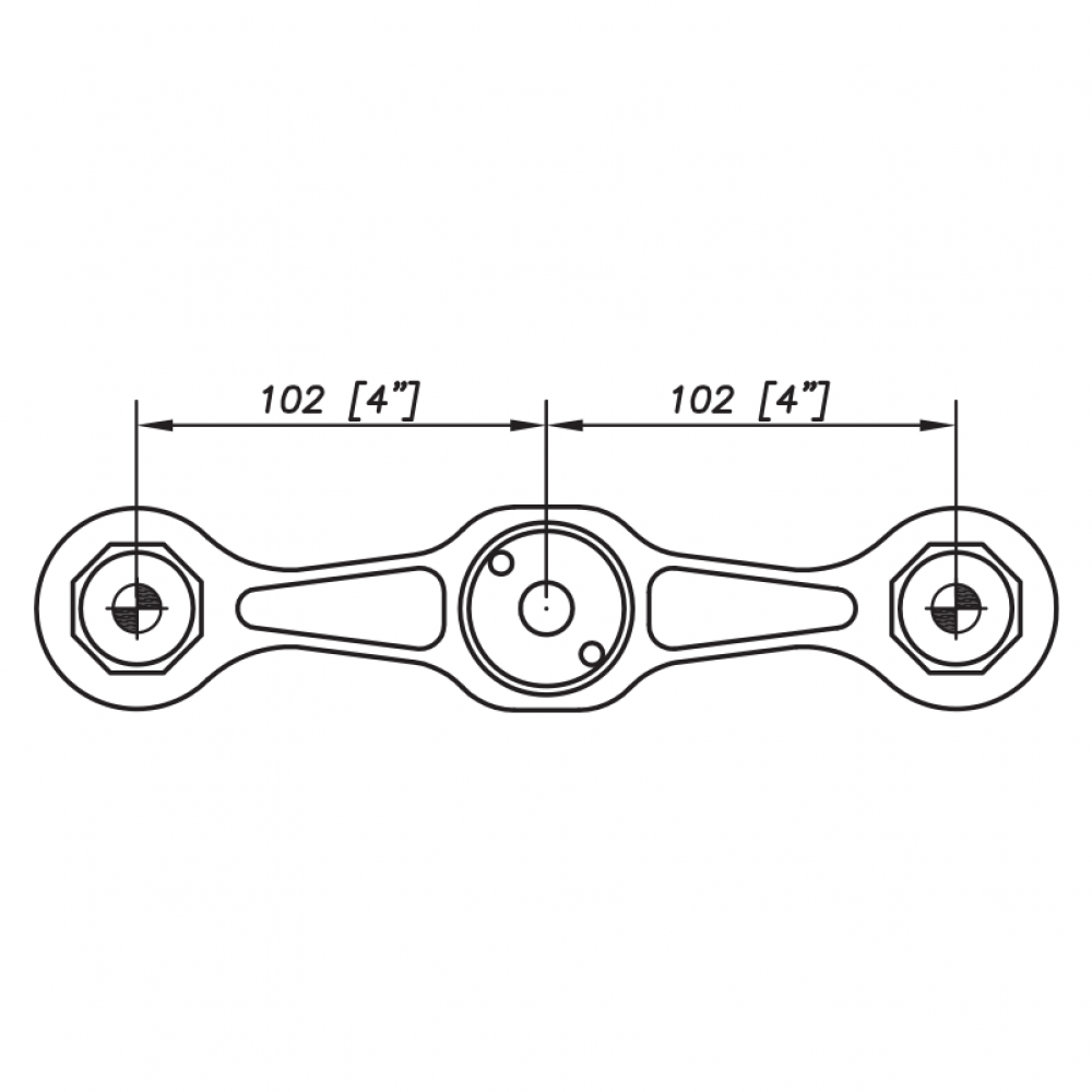 S3001 Evo Spider Bracket Series - 2 Arms 180 Degree - AISI31