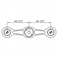 S3001 Evo Spider Bracket Series - 2 Arms 180 Degree - AISI31