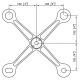 S3001 Evo Spider Bracket Series -4 Arms - AISI316