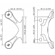 S3100 Spider Bracket Series - 2 Arm - AISI316