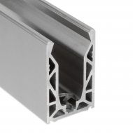 POSIglaze 3 Mtr Surf. Mount Kit For13.5mm Glass, Brush Alum