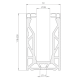 POSIglaze Top Trim - Brushed Alum Finish