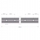 POSIglaze 3 Mtr Surface Mount Kit For12mm Glass, Black