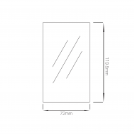 POSIglaze End Cap With Dowels - Stainless Steel