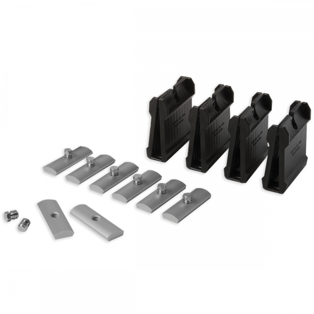 POSIglaze 3 Mtr Side Mount Kit For 12mm Glass, Brushed Alum