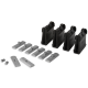POSIglaze 3 Mtr Side Mount Kit For 12mm Glass, Brushed Alum
