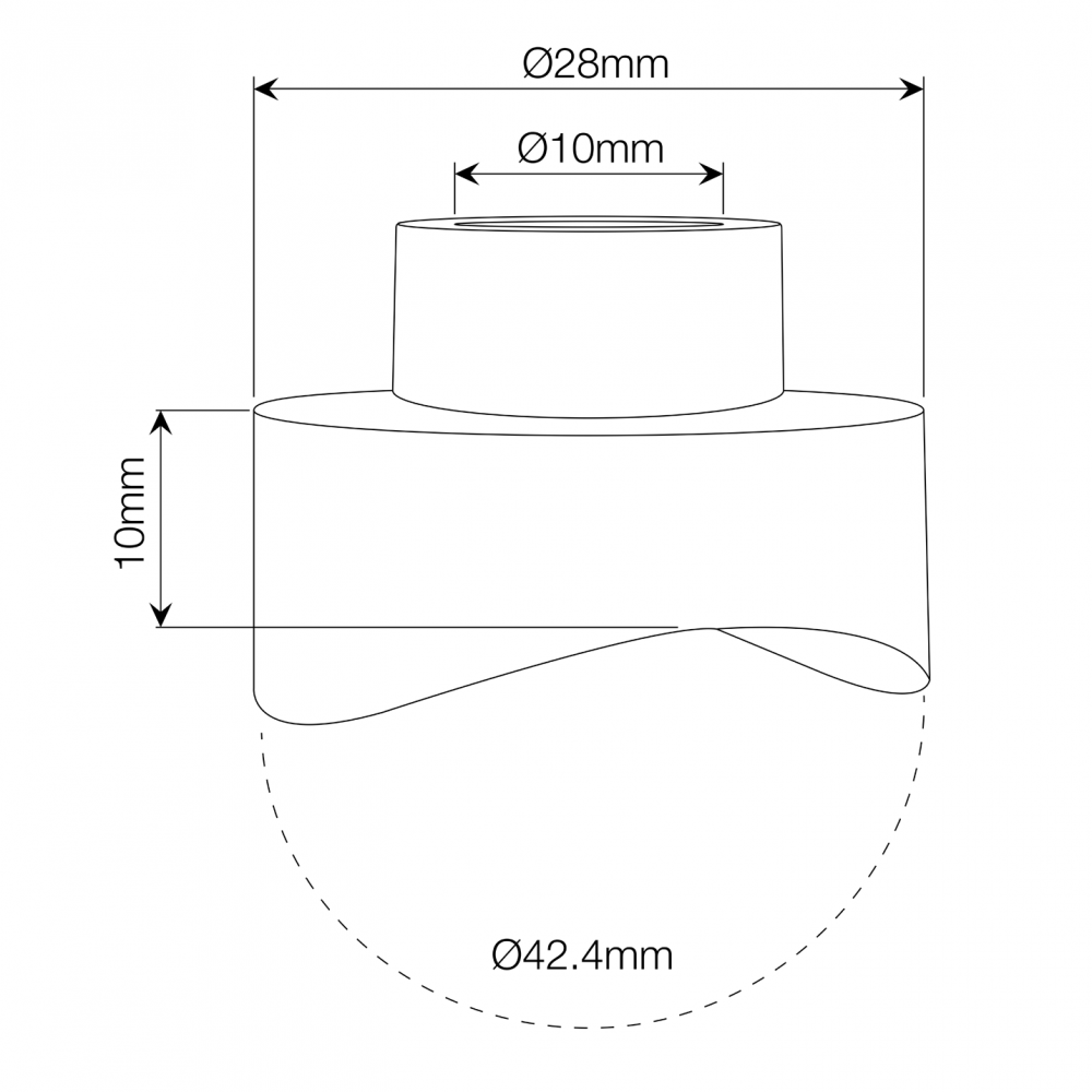 Balustrade Spider Bracket 42.4mm Tube Mount Adapter