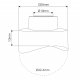 Balustrade Spider Bracket 42.4mm Tube Mount Adapter