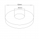 125mm Floor Flange Cover for Tube 48.3mm