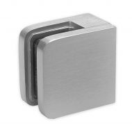 Glass Clamp - 52x52mm - 316SSS - Satin - Flat - 8-12.76mm