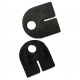 Glass Clamp - 63x45mm - 316PSS - Polished - Flat - 6-12mm
