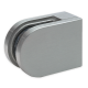Glass Clamp - 63x45mm - Zinc - Satin - Flat - 6-12mm