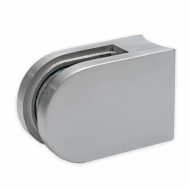 Glass Clamp - 63x45mm - 316SSS - Satin - 42mm Tube - 6-12mm