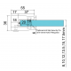 Glass Clamp - 67x55mm - 316SSS - Satin - Flat - 8-17.5mm