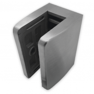 Glass Clamp - 70x60mm - 316SSS - Satin - Flat - 17.52-21.5mm