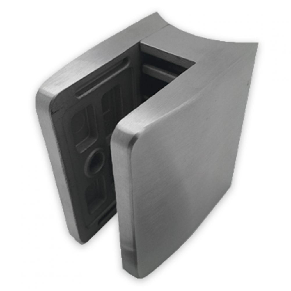 Glass Clamp-70x60mm-316SSS - Satin - 48mm Tube-17.52-21.52mm