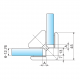 Aluminium Glass Panel Connector Corner Clamp