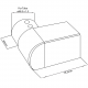 Juliette Balcony Bracket For Slotted Rail - Top Left/Bottom