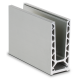 On Level 6020 Surface Mounted Kit - 12mm Glass - Anod Alum