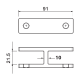 180 Degree SS Glass To Glass Panel Support 16.76-19mm Glass