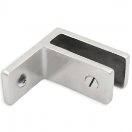 Wall To Glass SS Panel Support 16.76-19mm Glass