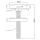 50mm Point Fixture-M12 x 90 Bolt-316 SSS (Certified)