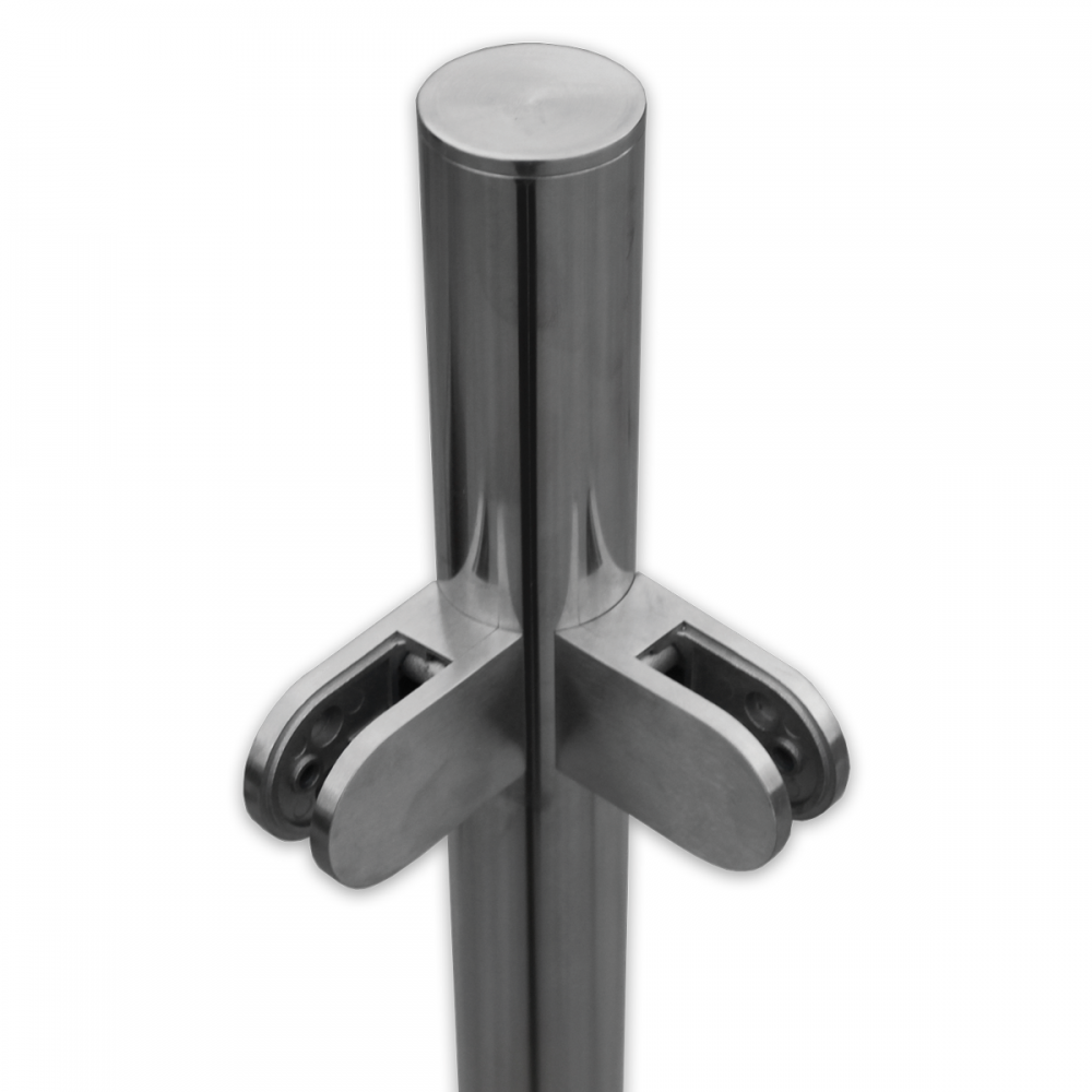 Side Mount Corner Post - 900-1300mm - Flat Cap