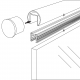 Slotted Handrail Gasket For 11.5 - 13.5 mm Thick Glass-3 Mtr