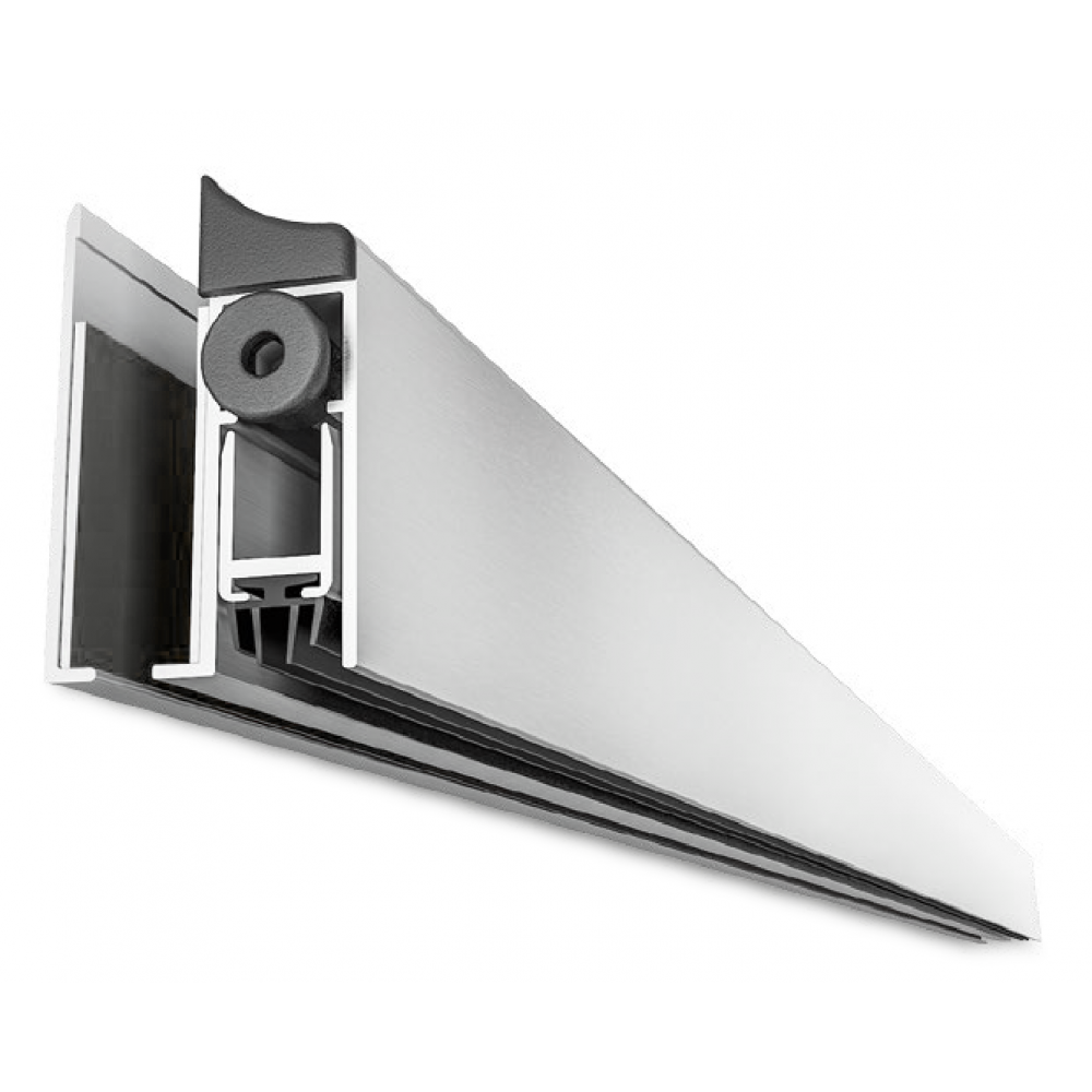 Side Mounted Glass Door Drop Down Seal - 1030mm - Black