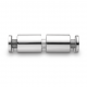 Glass Handle Connectors - Satin Stainless