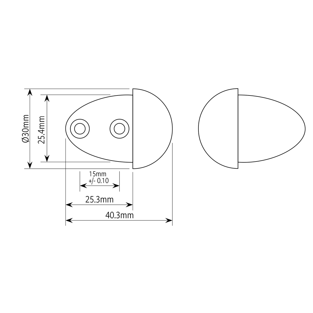 UV Glass Door Hinge - PSS - Wood to Glass
