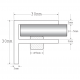 F Type Shelf Support - Chrome - 8-10mm Glass