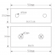 Shelf Support - Chrome - 8-12mm Glass