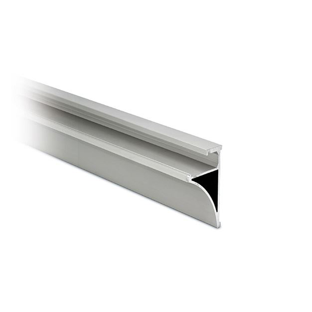 Glass Shelf Profile - 10mm or 8mm Glass - SS Effect