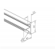 Glass Shelf Profile - 10mm or 8mm Glass - SS Effect