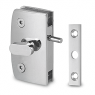 Indicator Lock with  Receiver - Glass to Wall - Chrome