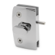 Indicator Lock with  Receiver - Glass to Glass - Chrome