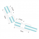 135 Degree Glass-To-Glass Shower Fixing -  Polished Chrome
