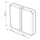 Bi-Folding 180 Degree - Inward Glass To Glass Hinge - PC