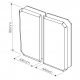 Bi-Folding 180 Degree - Outward Glass To Glass Hinge - PC
