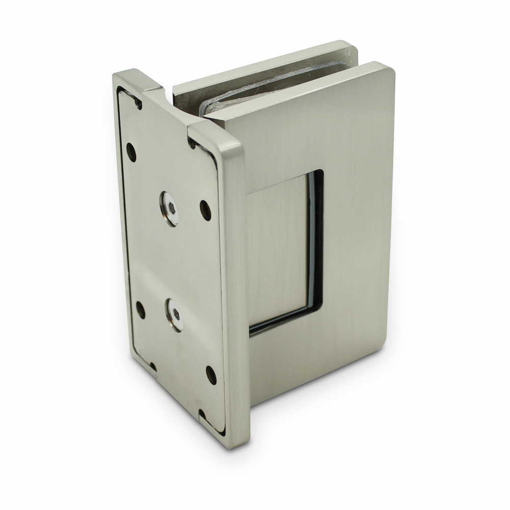 Amazon Range Wall To Glass Shower Hinge - Brushed Nickel