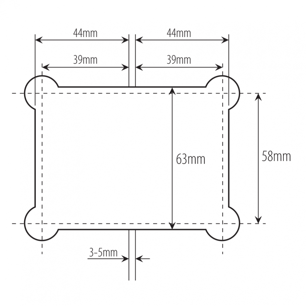 135 Degree - Glass to Glass Shower Hinge - Polished Chrome